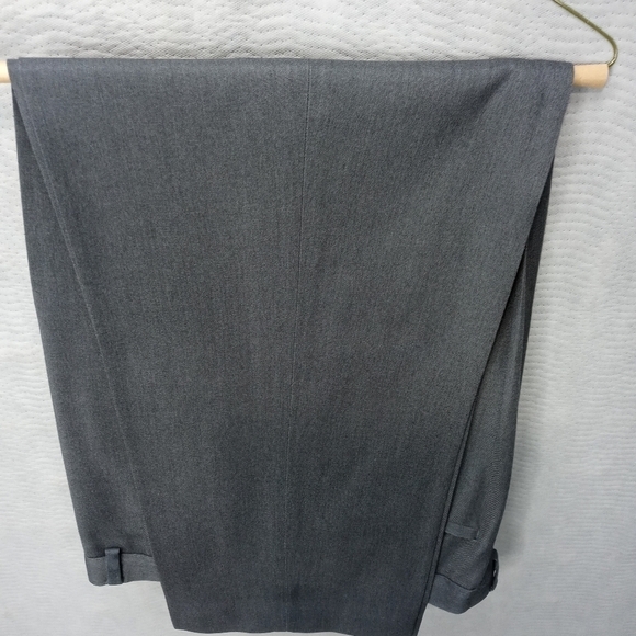 George men's gray dress pants. Flat front no cuff. - Picture 2 of 12
